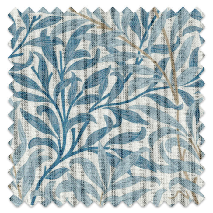 Swatch of Willow Bough Azure by William Morris