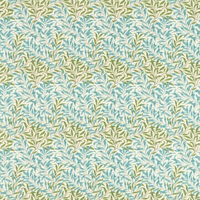 Willow Bough Outdoor Nettle/Sky Blue Fabric by Morris & Co