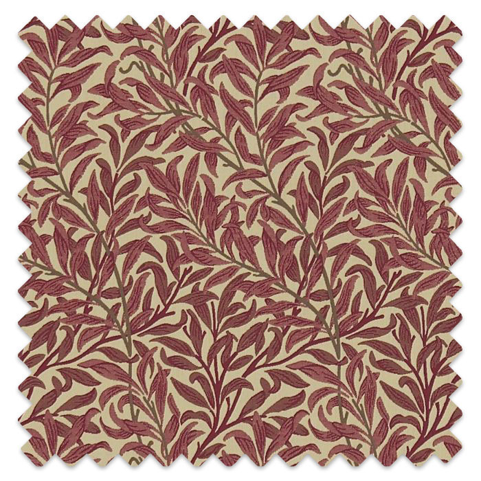 Swatch of Willow Boughs Weave Crimson/Manilla