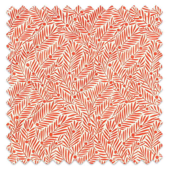 Swatch of Yew & Aril Watermelon