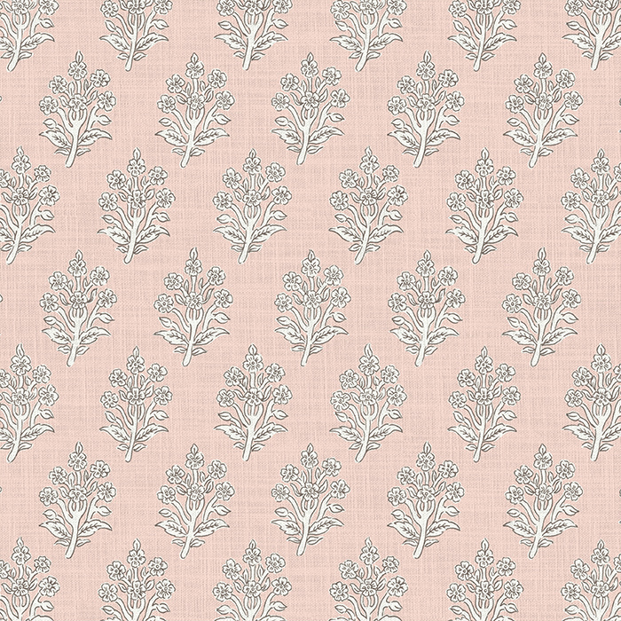 Dabu Rose Fabric by The Pure Edit