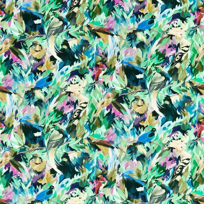 Dance Of Adornment Wilderness/Nectar/Pomegranate Fabric by Harlequin
