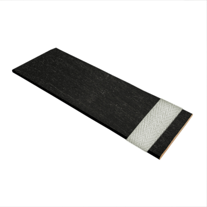 Ebony Wooden Venetian Blind With Slate Tape Swatch