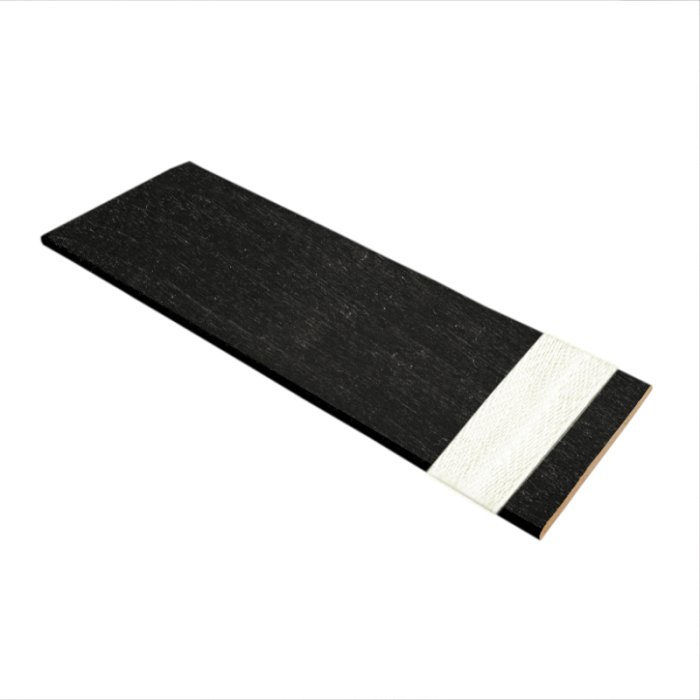 Ebony Wood Venetian Blind With White Tape Swatch