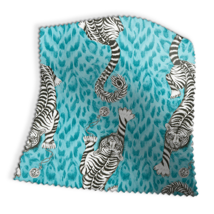 Made To Measure Curtains Tigris Teal Swatch