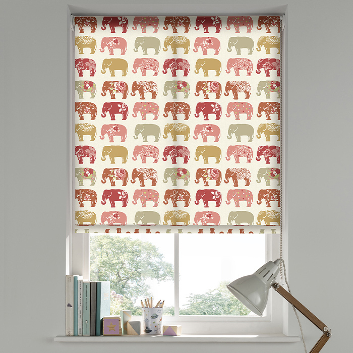 Elephants Spice Roller Blind