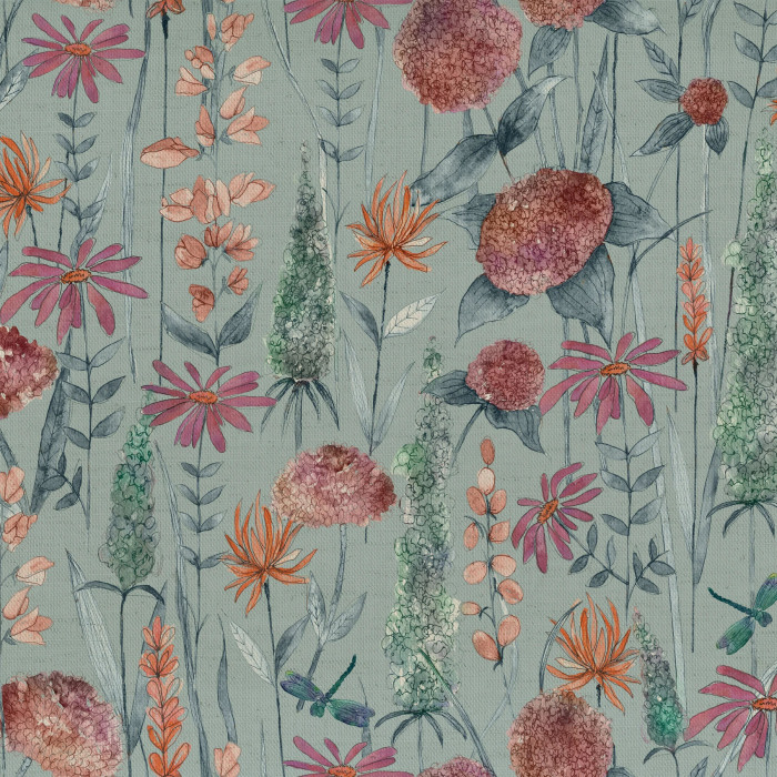 Florabunda Cornflower Fabric