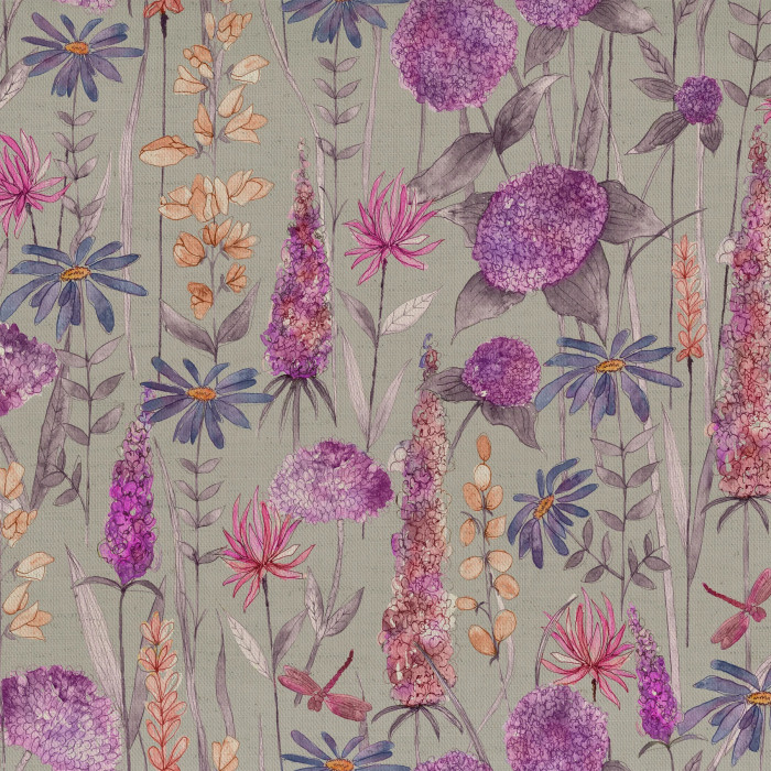 Florabunda Fuchsia Fabric