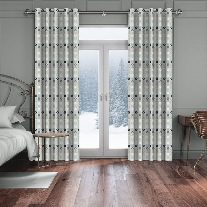 Curtains in Flower Power Licorice Root