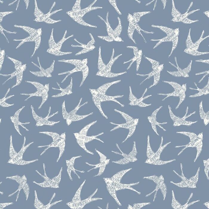 Fly Away Navy Roller Blind