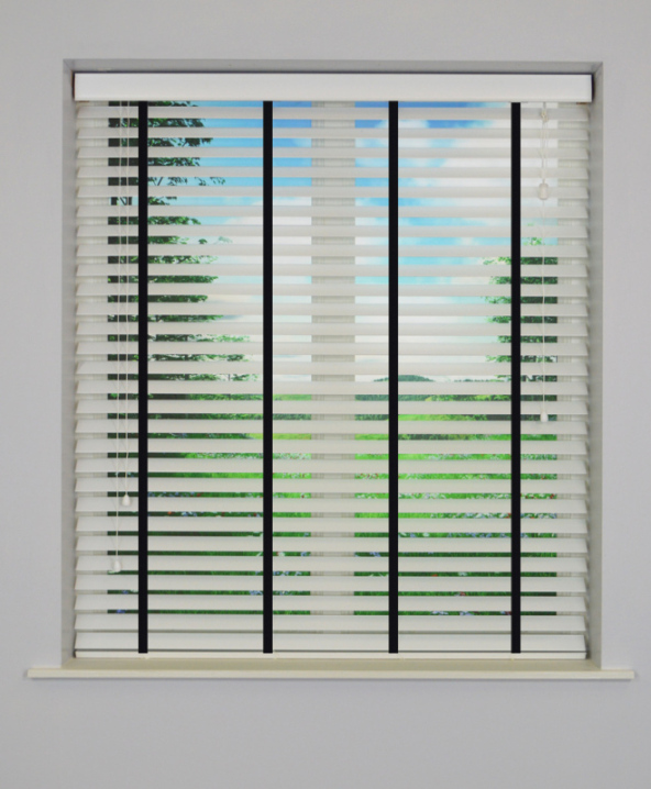 Frost Inspirewood Venetian Blind with Ebony Tape