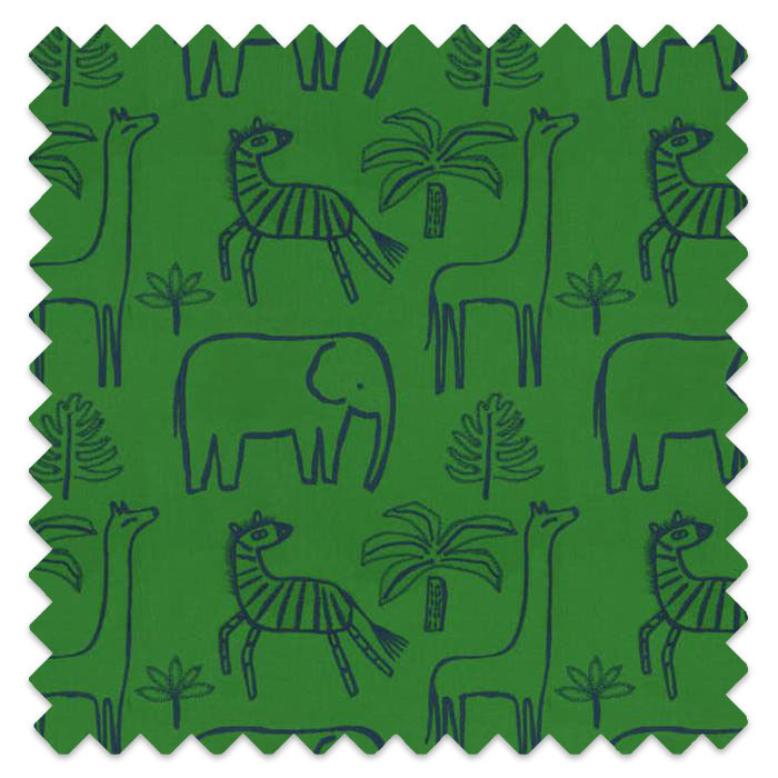 Swatch of Funky Jungle Gecko/Cobalt