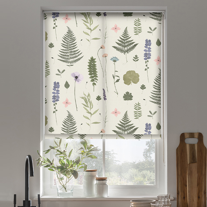 Herbarium Blush/Natural Roller Blind