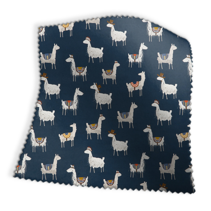 Made To Measure Curtains Alpaca Indigo Swatch