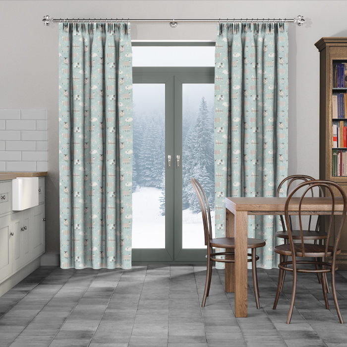 Curtains Baa Baa Duckegg