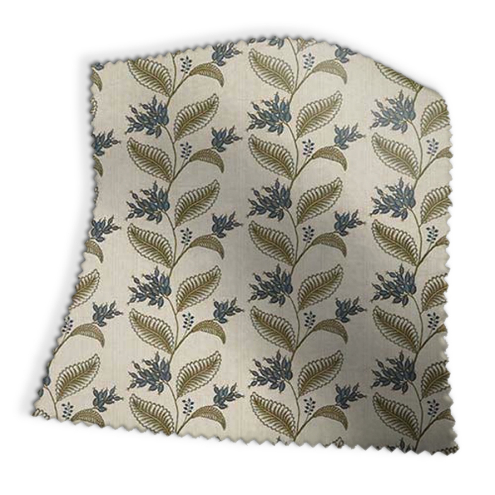 Made To Measure Curtains Berry Vine Indigo Swatch