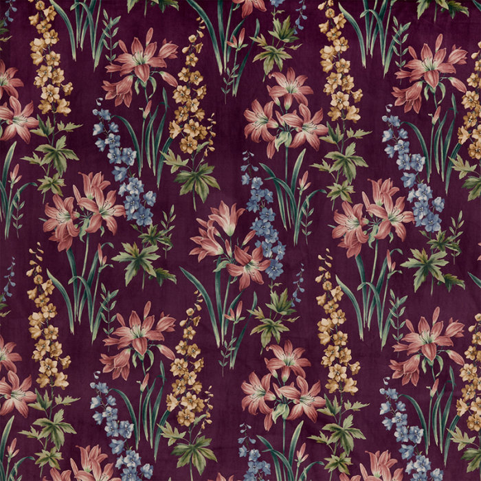 Made To Measure Curtains Botanical Studies Rosella Flat Image