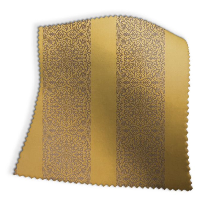 Made To Measure Curtains Brocade Stripe Maize Swatch