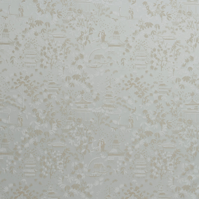 Made To Measure Curtains Chinoiserie Duckegg Flat Image