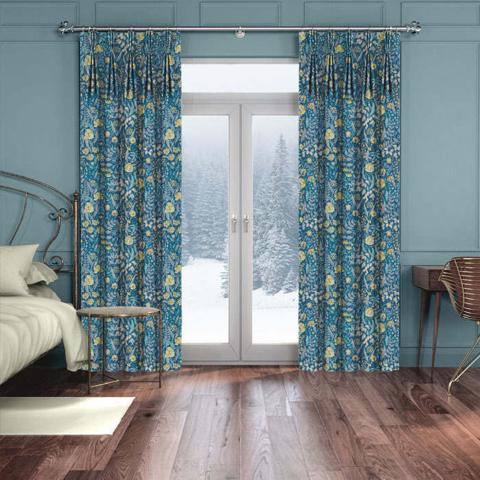 Curtains in Cotswold Prussian
