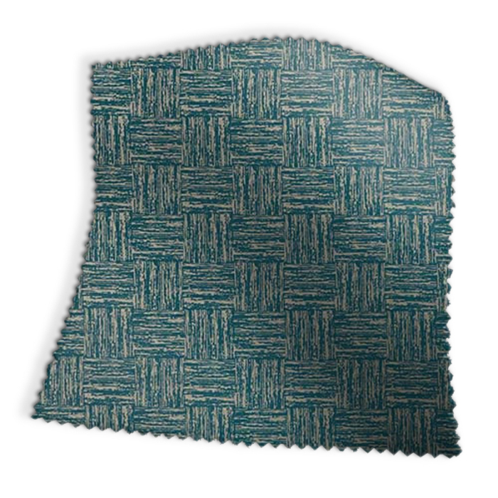 Made To Measure Curtains Cubic Peacock Swatch