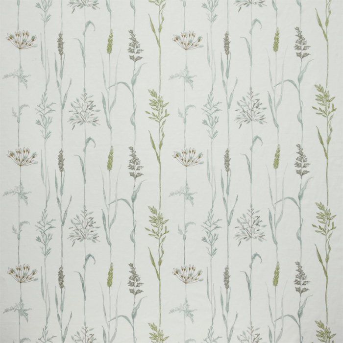 Made To Measure Curtains Field Grasses Eau De Nil Flat Image