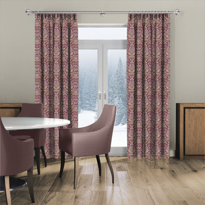 Curtains in Hathaway Claret