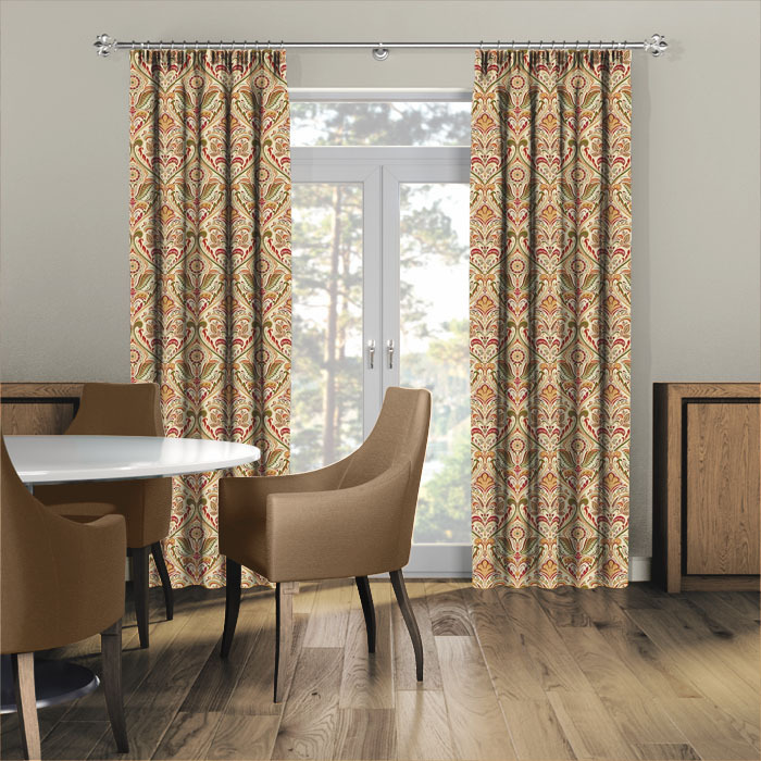 Curtains in Hidcote Claret