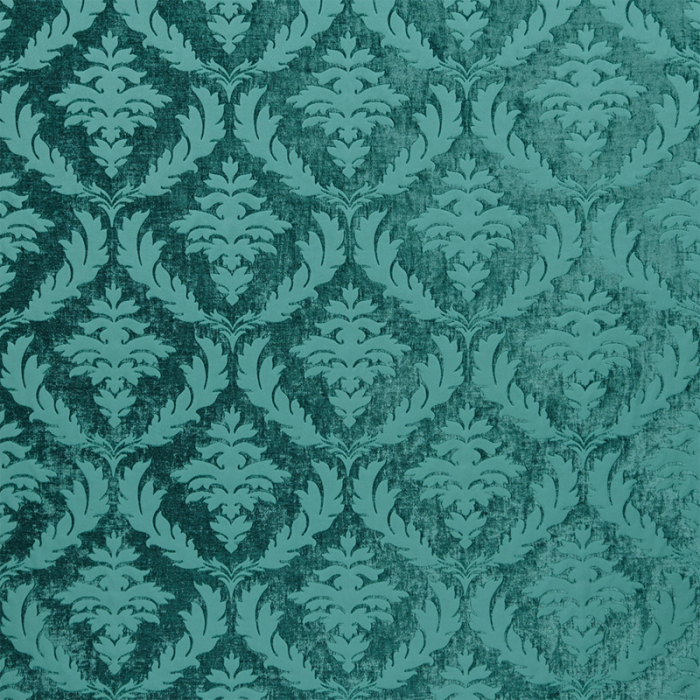 Made To Measure Curtains Isadore Teal Flat Image