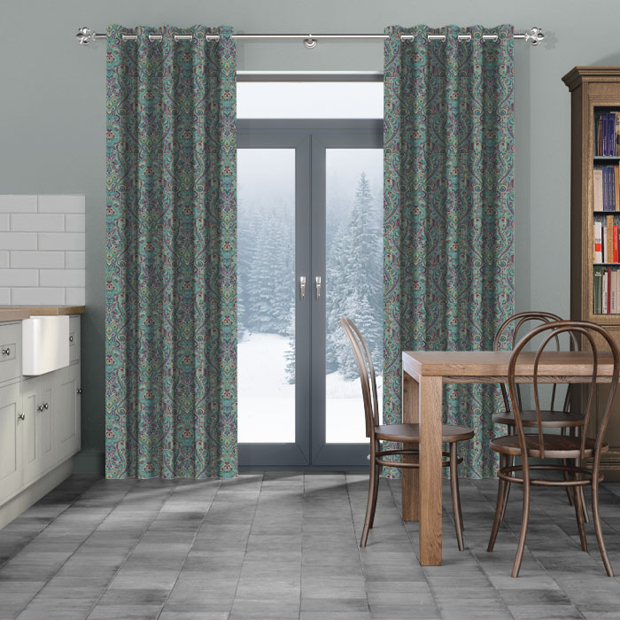 Curtains in Klee Mulberry