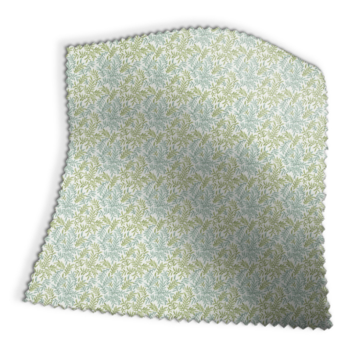 Made To Measure Curtains Leaf Vine Jade Swatch