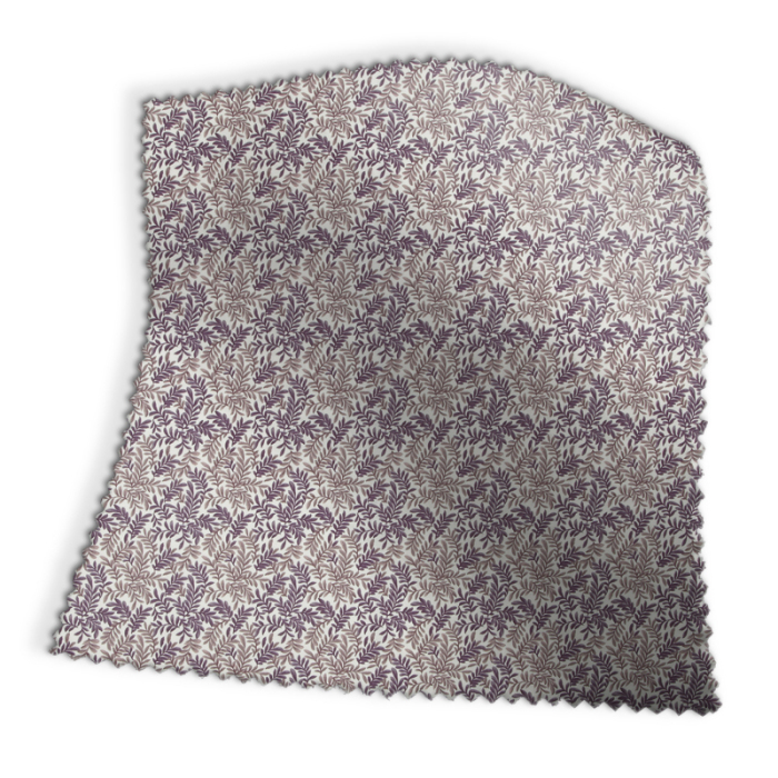Made To Measure Curtains Leaf Vine Rouge Swatch