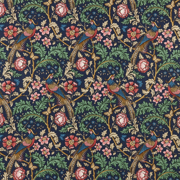 Made To Measure Curtains Oakmere Indigo Flat Image
