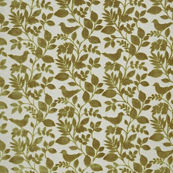 Made To Measure Curtains Orchard Birds Willow Flat Image