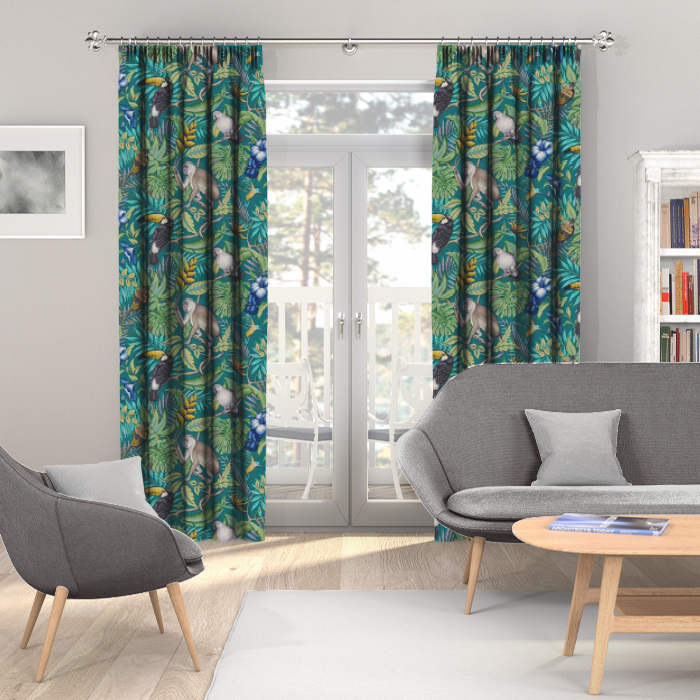  Made To Measure Curtains Rainforest Lagoon