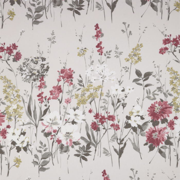 Made To Measure Curtains Wild Meadow Ruby Flat Image