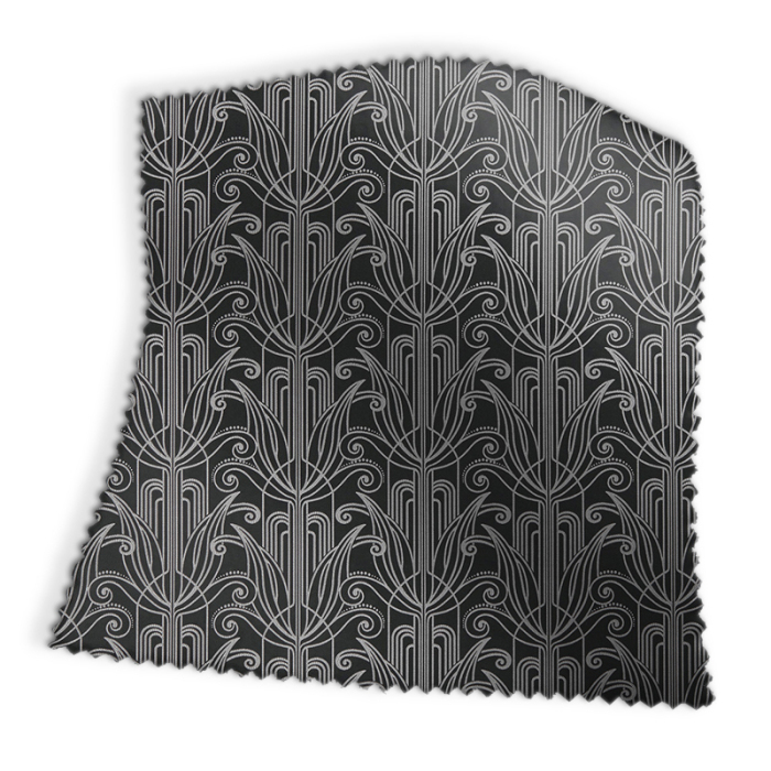Made To Measure Roman Blinds Arcadia Noir Swatch