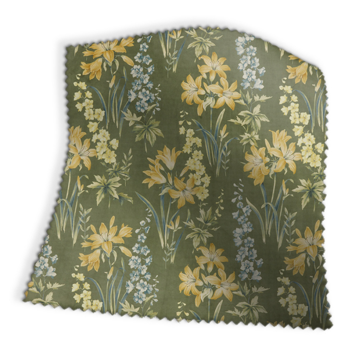 Made To Measure Roman Blinds Botanical Studies Olive Swatch