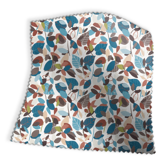Made To Measure Roman Blinds Botaniska Teal Swatch