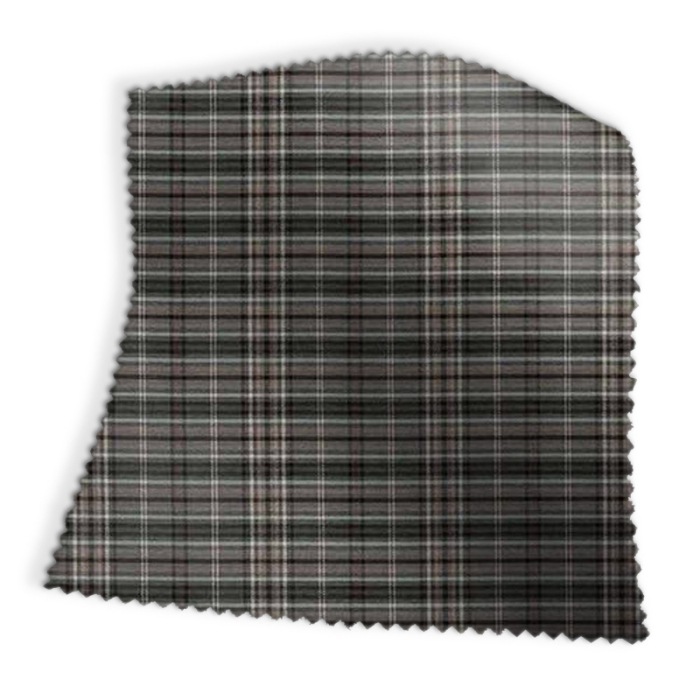 Made To Measure Roman Blinds Cottingley Charcoal Swatch