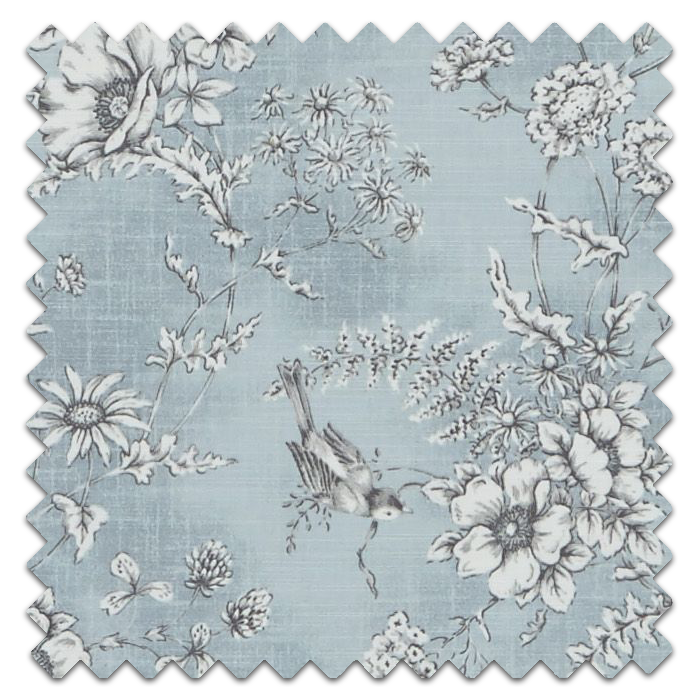 Swatch of Finch Toile Delft