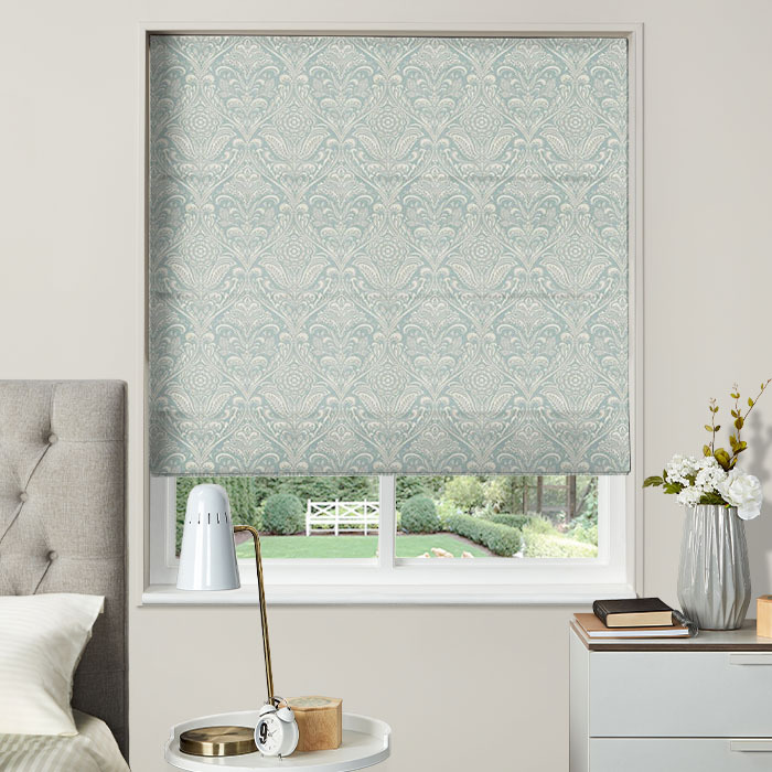 Roman Blind in Hathaway Jade