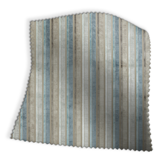 Made To Measure Roman Blinds Imperio Stripe Teal Swatch