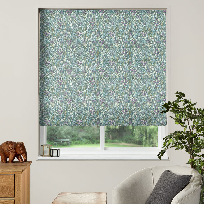 Roman Blind in Kelmscott Jade