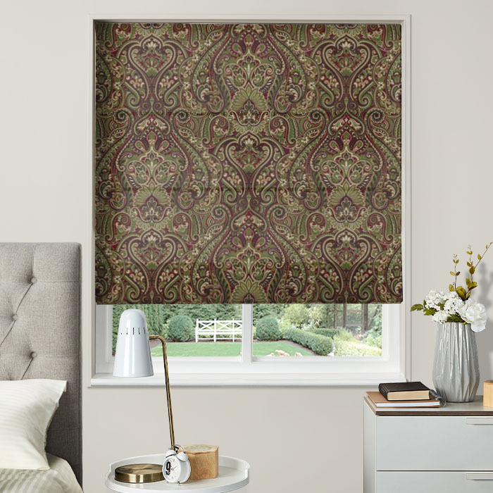 Roman Blind in Klee Autumn