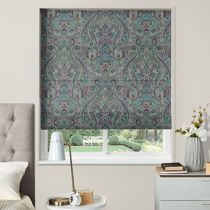 Roman Blind in Klee Mulberry