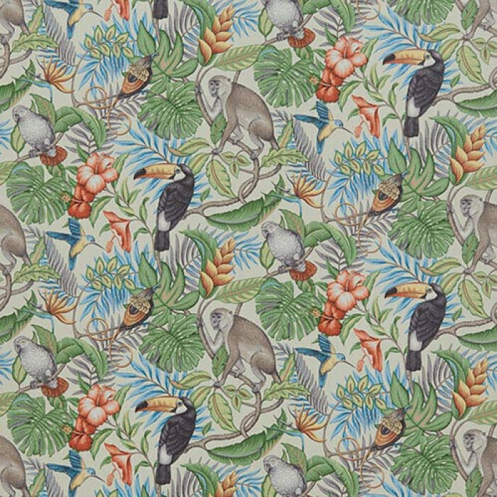 Made To Measure Roman Blinds Rainforest Papaya Flat Image