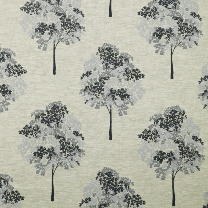 Made To Measure Roman Blinds Woodland Charcoal Flat Image