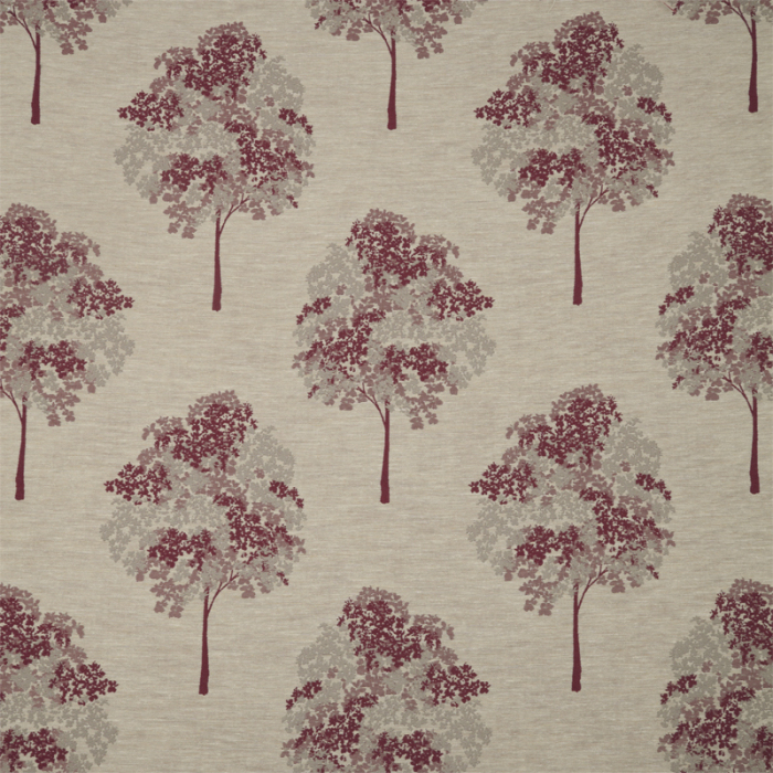Made To Measure Roman Blinds Woodland Magenta Flat Image
