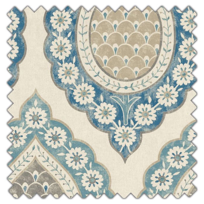 Swatch of Indienne Lapis